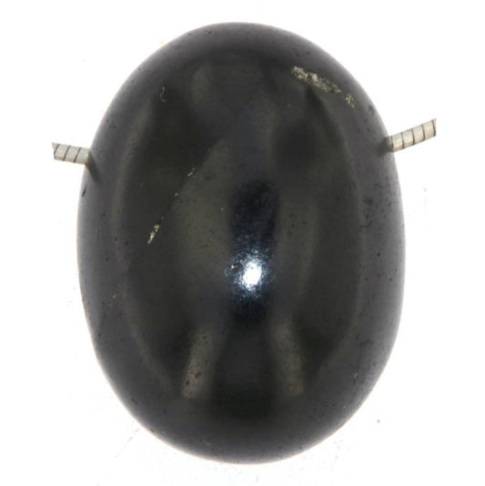 edler Schungit Ei Trommelstein Edelstein Schmuck Ketten Anhänger - A Qualität - #5495