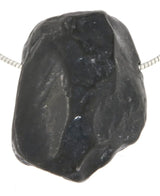 schwarzer Obsidian Rohstein Trommelstein Edelstein Schmuck Ketten Anhänger - AA Qualität #7345