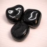 Turmalina negra / Chörl gema - piedra rodada - piedra de toque - Calidad A #5402