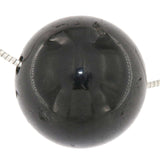Colgante de bola de turmalina negra - Schörl 20 mm - Colgante de piedra rodada - Joyería de piedra preciosa calidad A #6767