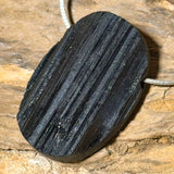 schwarzer Turmalin - Schörl - Trommelstein Edelstein Schmuck Anhänger - #6750