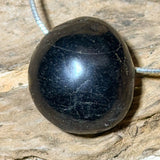 schwarzer Turmalin / Schörl Schmuck Trommelstein Ketten Anhänger - Edelstein A Qualität #7329