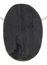 schwarzer Turmalin - Schörl -Trommelstein Edelstein Schmuck Ketten Anhänger - A Qualität #5818