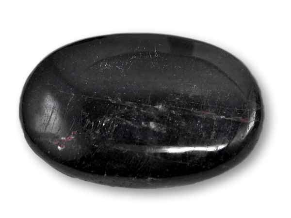 schwarzer Turmalin / Schörl Seifenstein A Qualiät XL - Massage 7x5x2cm - Handschmeichler