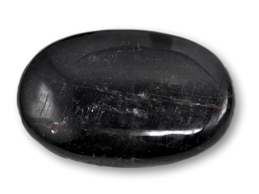 schwarzer Turmalin / Schörl Seifenstein A Qualiät XL - Massage 7x5x2cm - Handschmeichler