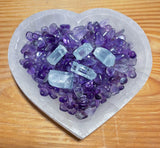 Selenit Herz Schale ca. 14cm - Aufladeschale - Edelstein A Qualität #7077