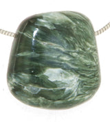 Seraphinit Trommelstein Edelstein Schmuck Ketten Anhänger - A Qualität #2330
