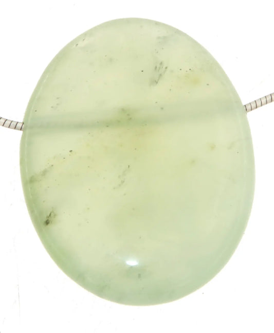 Edelserpentin - Serpentin Trommelstein Schmuck Ketten Anhänger - Edelstein A Qualität #6259