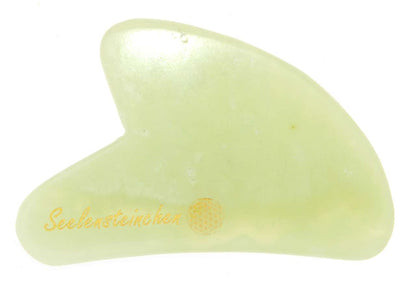 Serpentin PREMIUM Vital Massage Set Crystal Roller + Gua Sha - Guasha - Edelsteinroller - Jade - Gesichtsroller