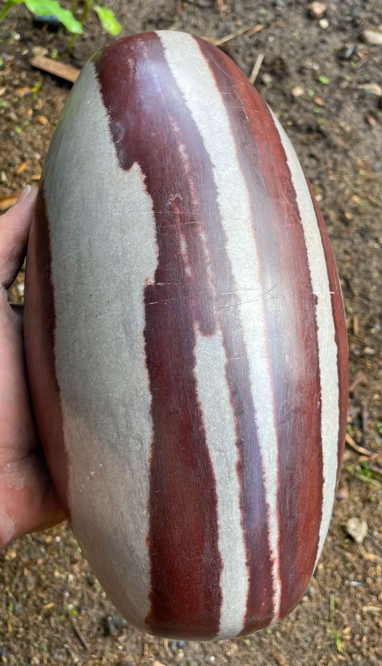 XXL Shiva Lingam poliert A Qualität - 5900g - Handschmeichler #6835