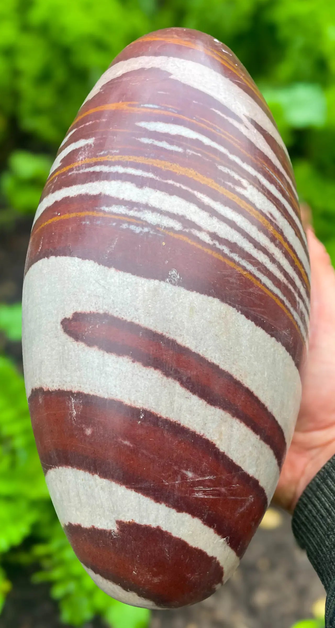 XXL Shiva Lingam poliert A Qualität - 5735g - Handschmeichler #6834