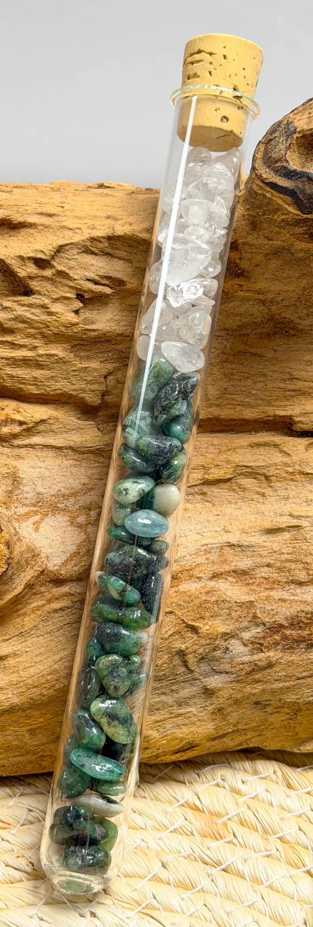 Edelsteinwasser Stab Smaragd Mischung - Wassersteine - Wasser energetisieren - seelensteinchen