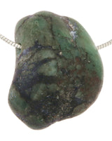 Smaragd Trommelstein Schmuck Ketten Anhänger - Edelstein A Qualität #0122