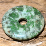 Smaragdid Donut - PI Scheibe - Edelstein Schmuck Ketten Anhänger 40mm #6560 - seelensteinchen