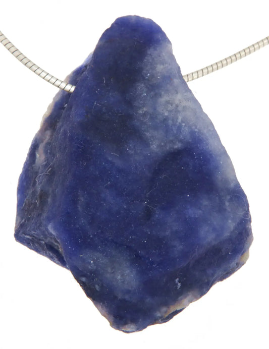 Sodalith Rohstein Edelstein Schmuck Ketten Anhänger - A Qualität #4034