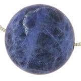 Sodalith Kugel matt 20mm Schmuck Ketten Anhänger - Edelstein A Qualität #7354 - seelensteinchen