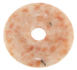 Sonnenstein Donut - PI Scheibe - Edelstein Schmuck Ketten Anhänger 40mm - A Qualität #6377