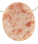 Sonnenstein Trommelstein Edelstein Schmuck Ketten Anhänger - A Qualität #5366