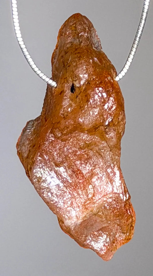 Sonnenstein Trommelstein Edelstein Schmuck Ketten Anhänger - A Qualität #7421