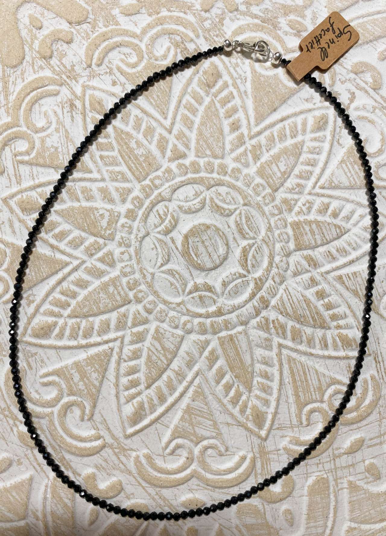 Spinell facettiert Edelstein Schmuck - Edelsteinkette Kette Collier aus - 925er Silber #6992