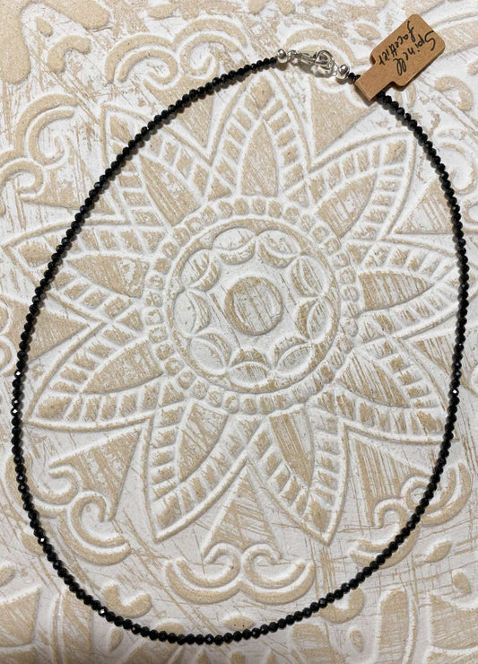 Spinell facettiert Edelstein Schmuck - Edelsteinkette Kette Collier aus - 925er Silber #6992