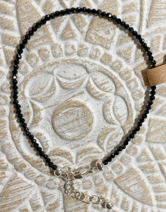 edles Spinell facettiert Edelstein Schmuck Armband - 925er Silber - #6296