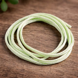 Cinta de tela suave como la seda verde lima – 1,5 mm | 80 cm cinta para bisutería