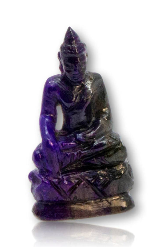 Buddha Figur aus Sugilith - Handgeschnitzt - Edelstein AAA Qualität #5383