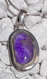 Edelstein Schmuck Ketten Anhänger mit Sugilith - A Qualität - 925er Silber #7037