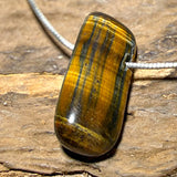 Tiger's Eye Tumbled Stone Gemstone Jewelry Necklace Pendant - A Quality #0554 - seelensteinchen