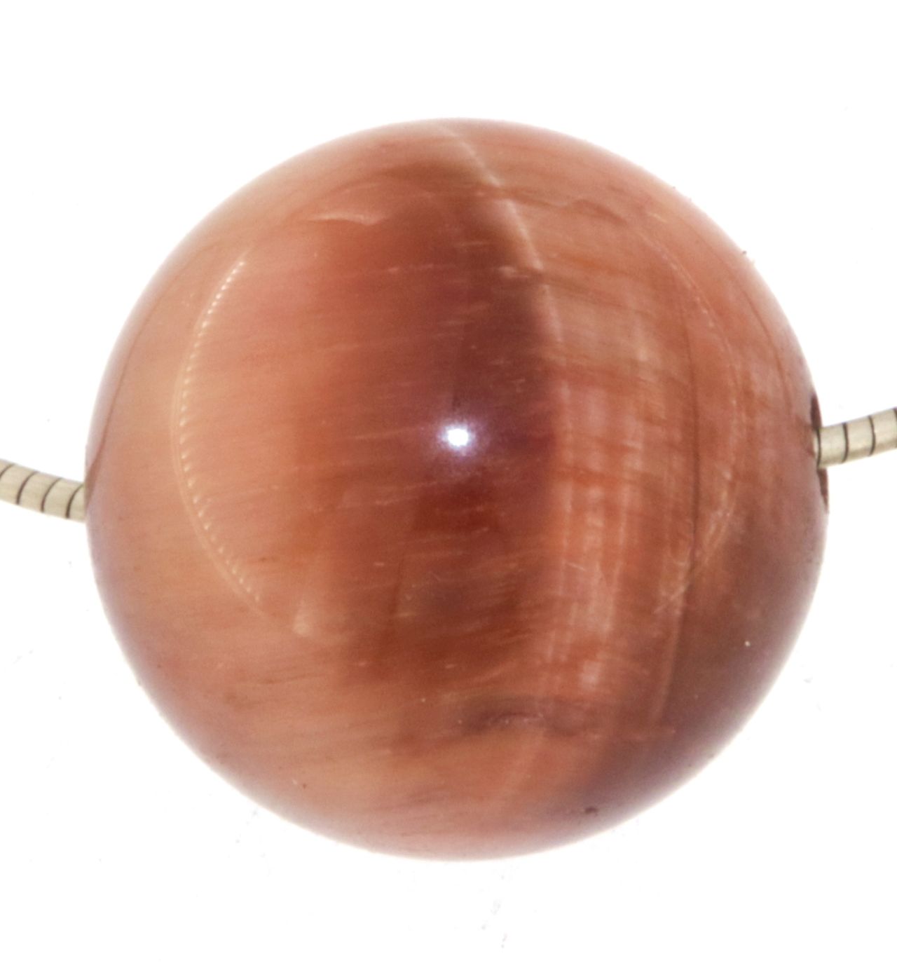 Tigeruage rot Kugel Anhänger 18mm - Trommelstein Schmuck Anhänger - Edelstein A Qualität #7325
