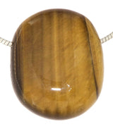 Piedra rodada Ojo de Tigre, gema, joya, colgante para collar - Calidad A #7047