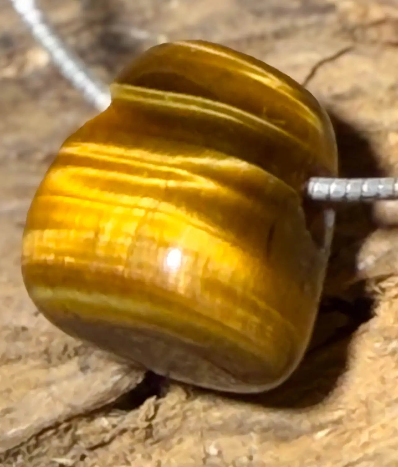 Tigerauge Trommelstein Edelstein Schmuck Ketten Anhänger - A Qualität #0554 - seelensteinchen
