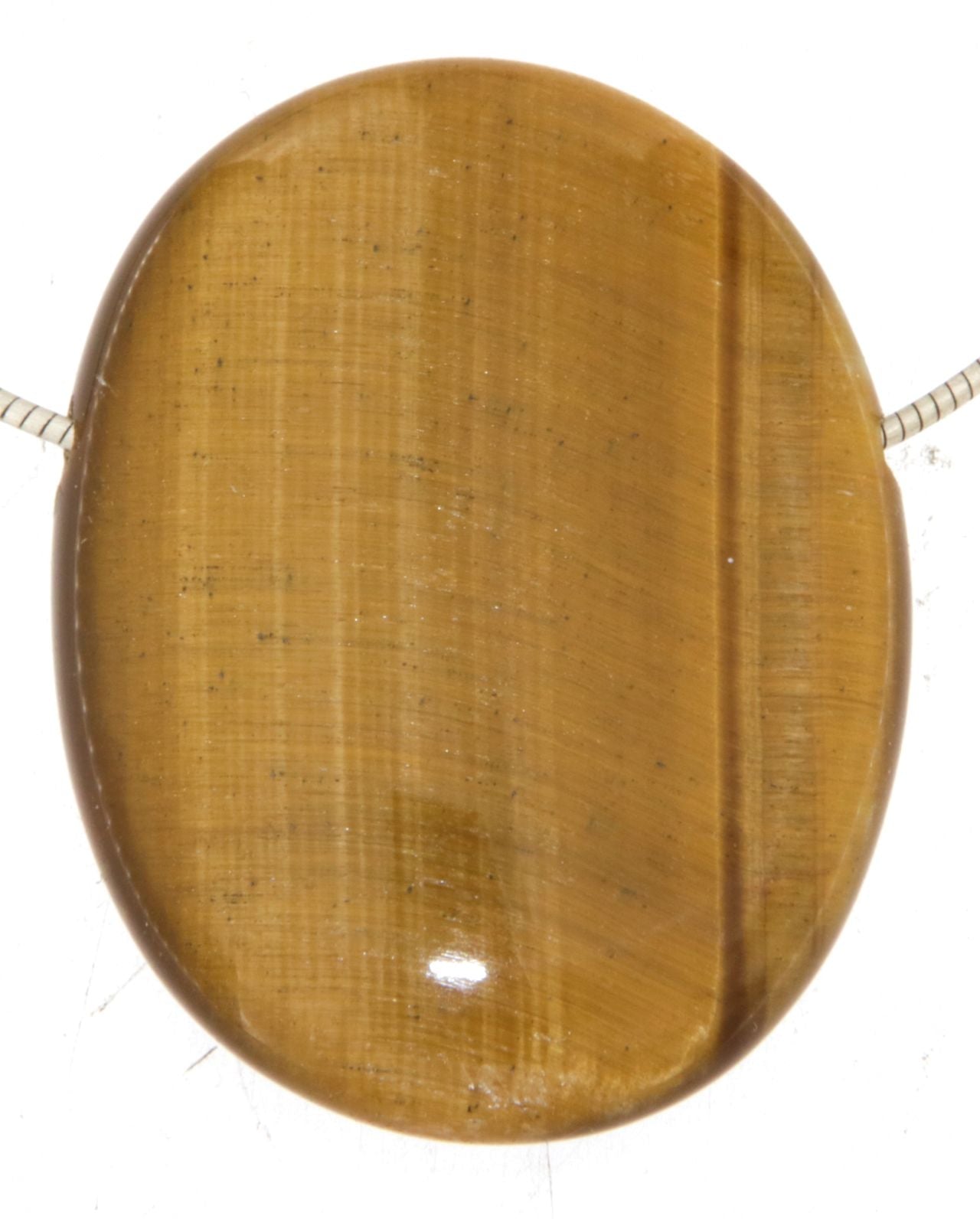 Tigerauge Trommelstein Edelstein Schmuck Ketten Anhänger - A Qualität #3001