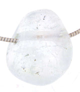 blauer Topas - unbehandelt - Trommelstein Edelstein Schmuck Anhänger - A Qualität #6549