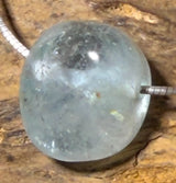 blauer Topas unbehandelt Trommelstein Edelstein Schmuck Ketten Anhänger - A Qualität - #5328 - seelensteinchen