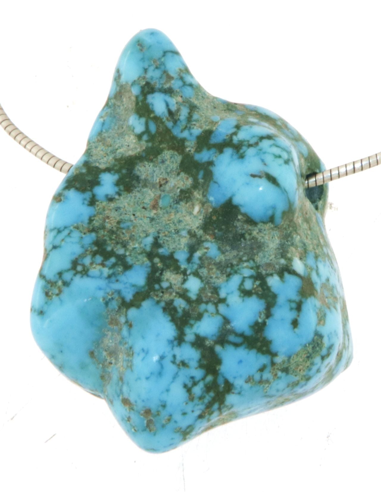 Arizona Türkis Nugget Trommelstein Schmuck Ketten Anhänger - Edelstein A Qualität #6018