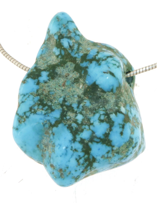 Arizona Türkis Nugget Trommelstein Schmuck Ketten Anhänger - Edelstein A Qualität #6018