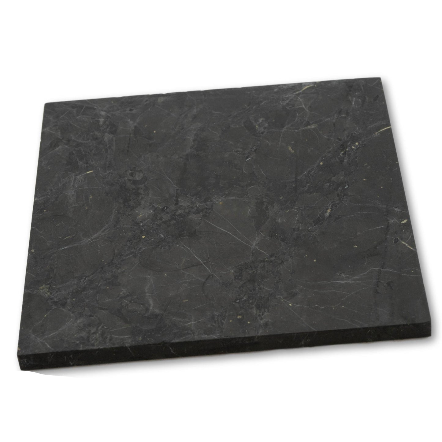 Schungit Platte 10 x 10 cm - Edelstein - matt