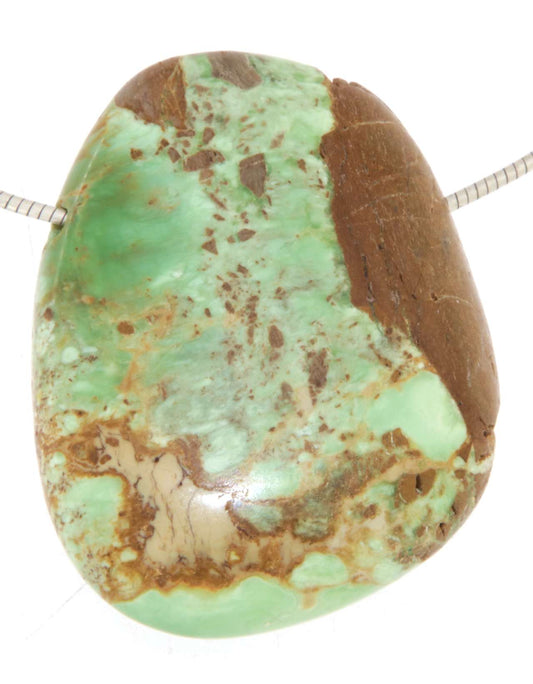 Variscit Trommelstein Edelstein Schmuck Ketten Anhänger #5537