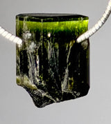 grüner Turmalin - Verdigolith Schmuck Trommelstein Ketten Anhänger - Edelstein A Qualität #7168 - seelensteinchen