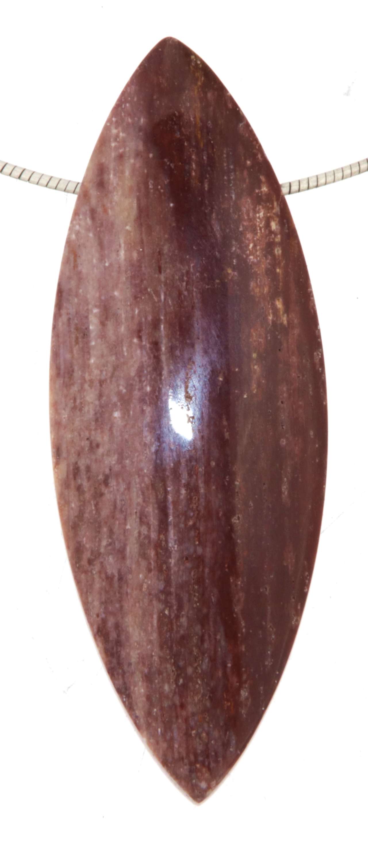 versteinertes Holz Trommelstein Schmuck Ketten Anhänger - A Qualität #2426