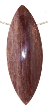 versteinertes Holz Trommelstein Schmuck Ketten Anhänger - A Qualität #2426