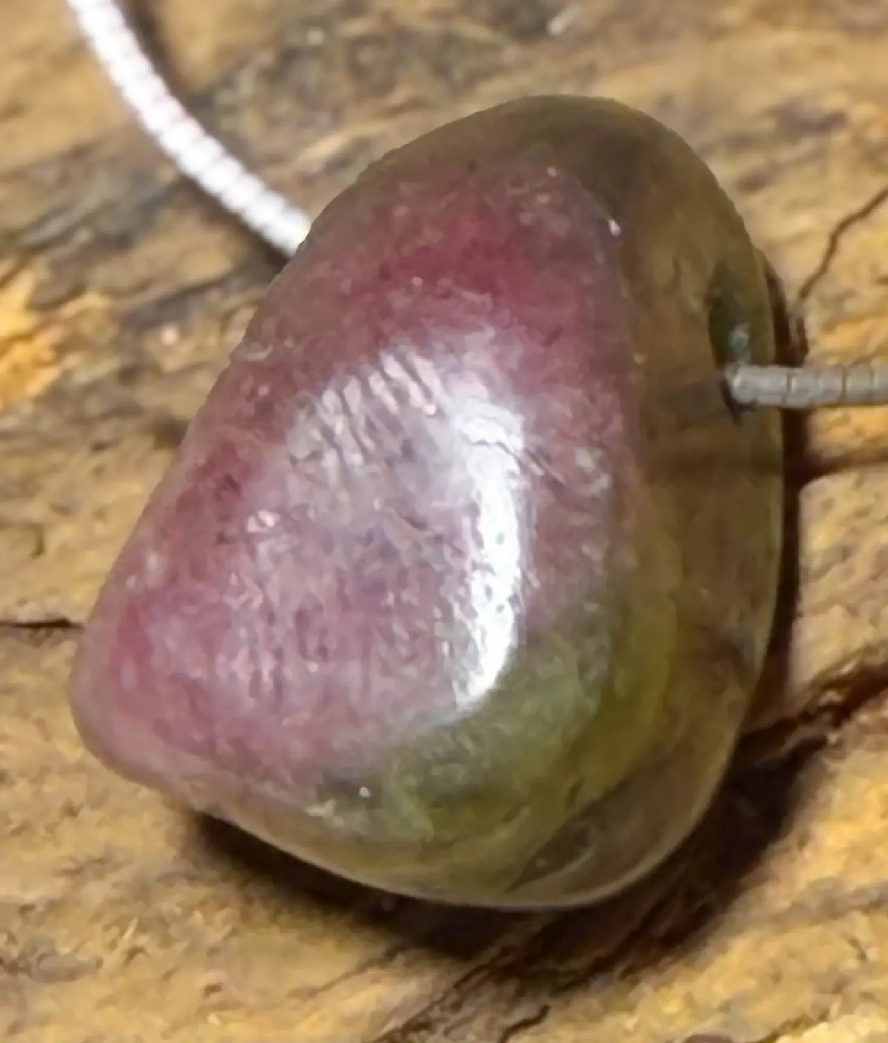Wassermelonen Turmalin Trommelstein Edelstein Schmuck Anhänger - A Qualität #4002 - seelensteinchen
