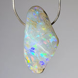 Natural Look - Äthiopischer Welo Opal - Trommelstein Edelstein Schmuck Ketten Anhänger A Qualität #7201