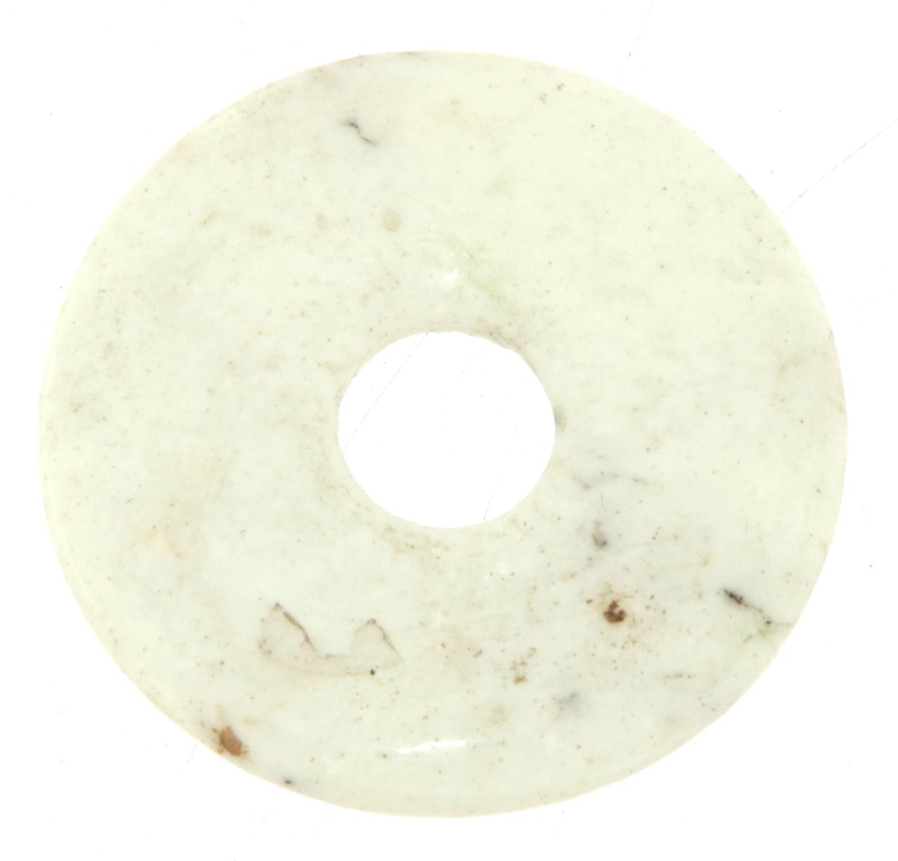 Zitronenchrysopras Donut Edelstein Schmuck Ketten Anhänger 30mm - A Qualität #7092