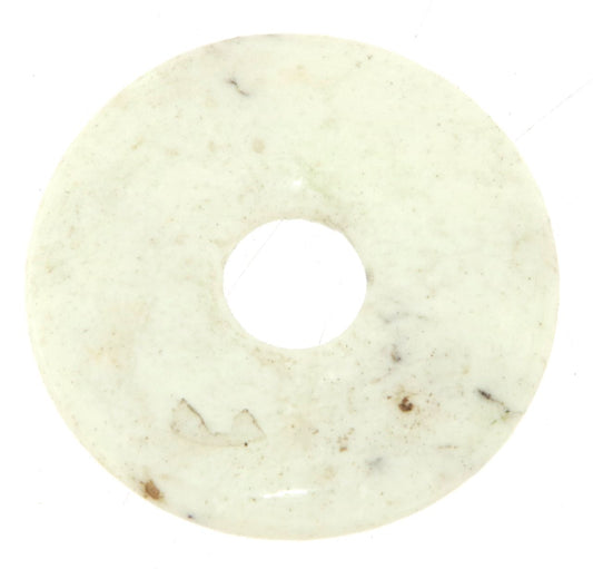 Zitronenchrysopras Donut Edelstein Schmuck Ketten Anhänger 30mm - A Qualität #7092