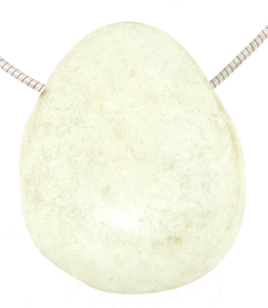 Zitronenchrysopras Trommelstein Edelstein Schmuck Ketten Anhänger - A Qualität #7090